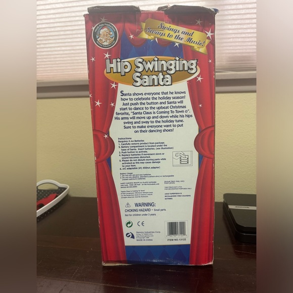 Vintage Christmas Gemmy 1998 Hip Swinging Santa - Tested - Picture 3 of 11